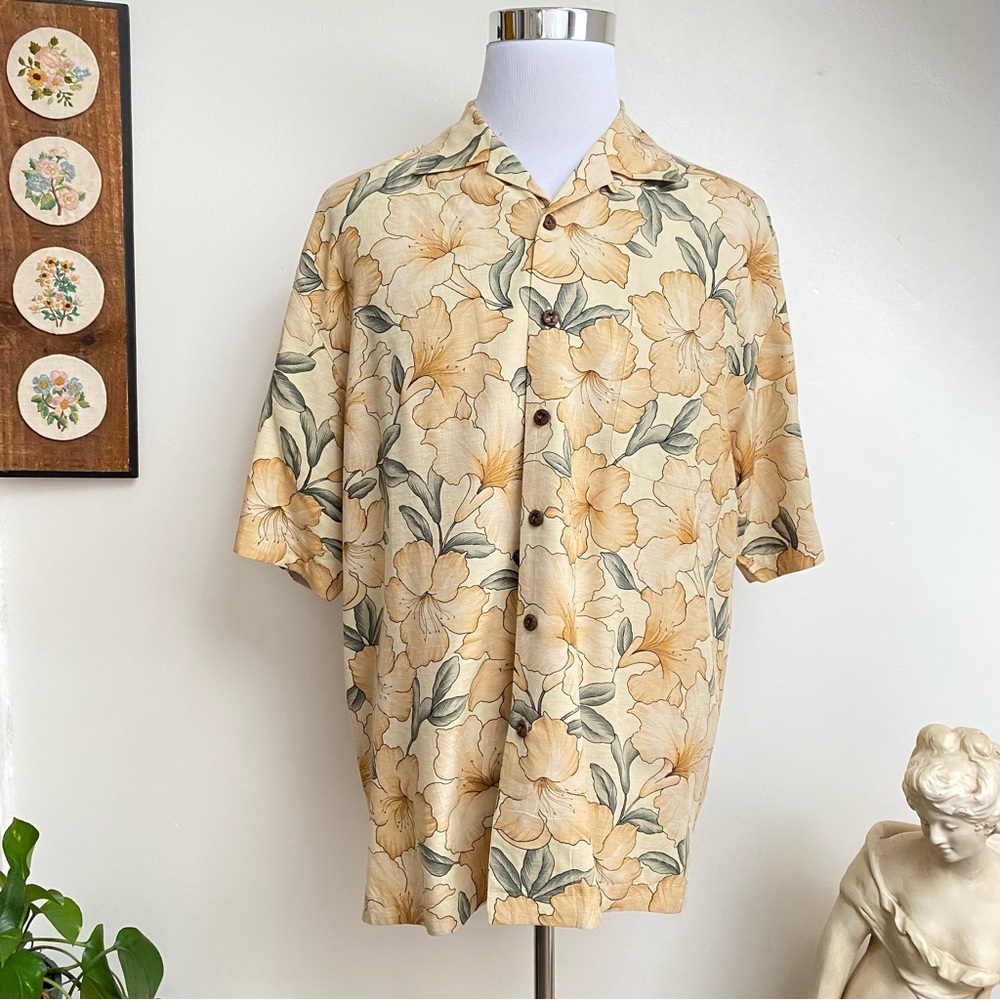 Silk Floral Hawaiian Shirt